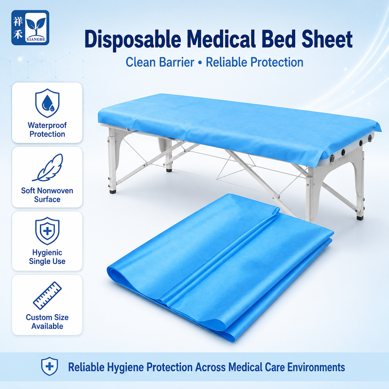 Hospital Bedsheets — Apparel & Linen supplied by Philmed Supplies Inc.